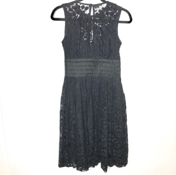 Plenty Frock by Tracy Reese Size 4 Black Lace Sleeveless Party Dress - Picture 2 of 9